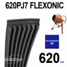 Poly-V Elastique FLEXONIC 620PJ7