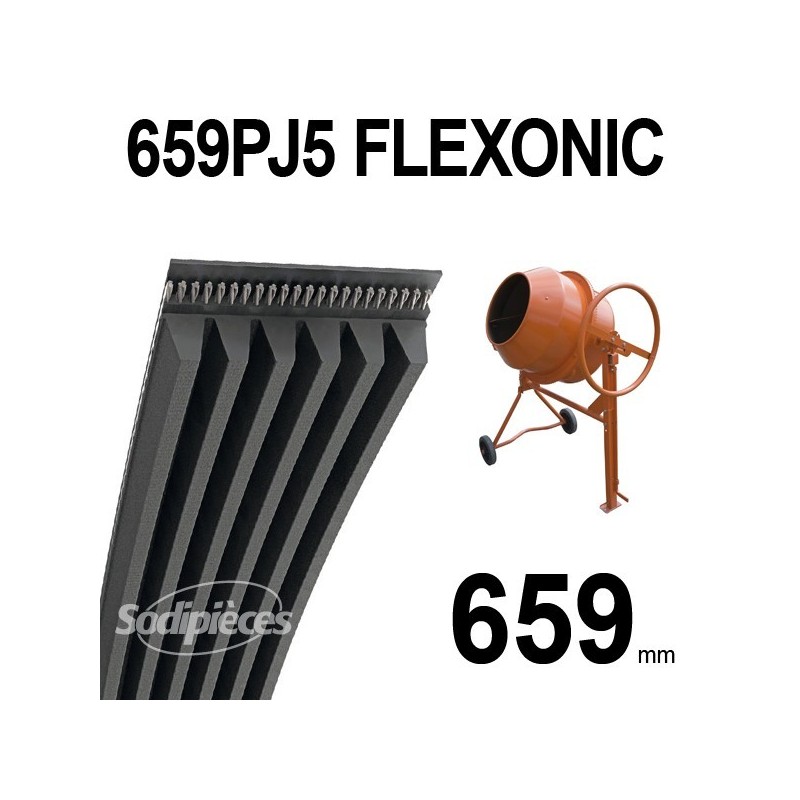 Poly-V Elastique FLEXONIC 659PJ5