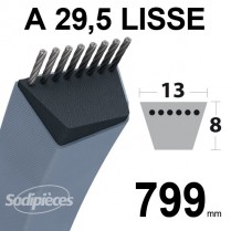 Courroie A29,5 Trapézoïdale. 13 mm x 799 mm.