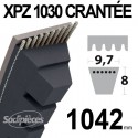 Courroie tondeuse XPZ1030 Trapézoïdale crantée. 9,7 mm x 1042 mm.