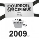 Courroie tondeuse spécifique MTD 7540349. 12,7 mm x 2009 mm.