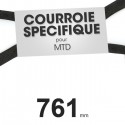 ⇘ Courroie tondeuse spécifique MTD 7540346. 9,5 mm x 761 mm.