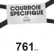 Courroie spécifique MTD 7540346. 9,5 mm x 761 mm.