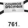 Courroie spécifique MTD 7540346. 9,5 mm x 761 mm.