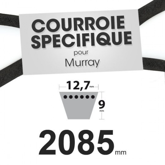Courroie spécifique Murray 37 x 43. 12,7 mm x 2085 mm.