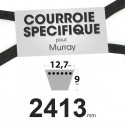 Courroie tondeuse spécifique Murray 37 x 11. 12,7 mm x 2413 mm.