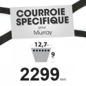Courroie tondeuse spécifique pour Murray N° 37 x 45. 12,7 mm x 2299 mm.