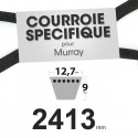 Courroie tondeuse spécifique pour Murray N° 37 x 61. 12,7 mm x 2413 mm.