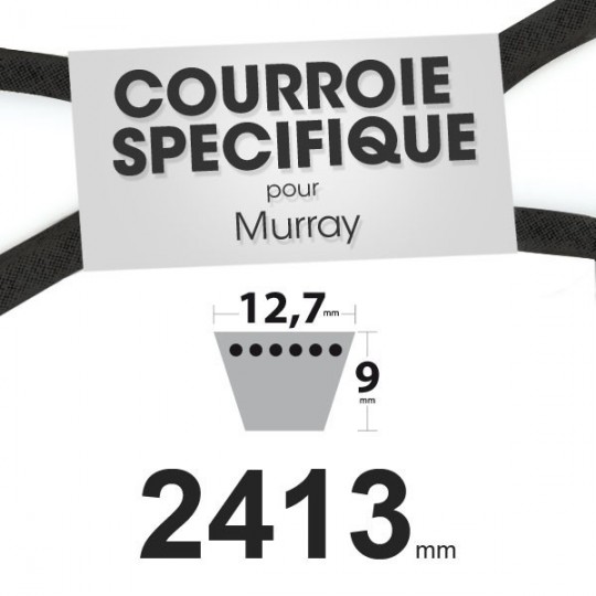 Courroie spécifique Murray 37 x 61. 12,7 mm x 2413 mm.