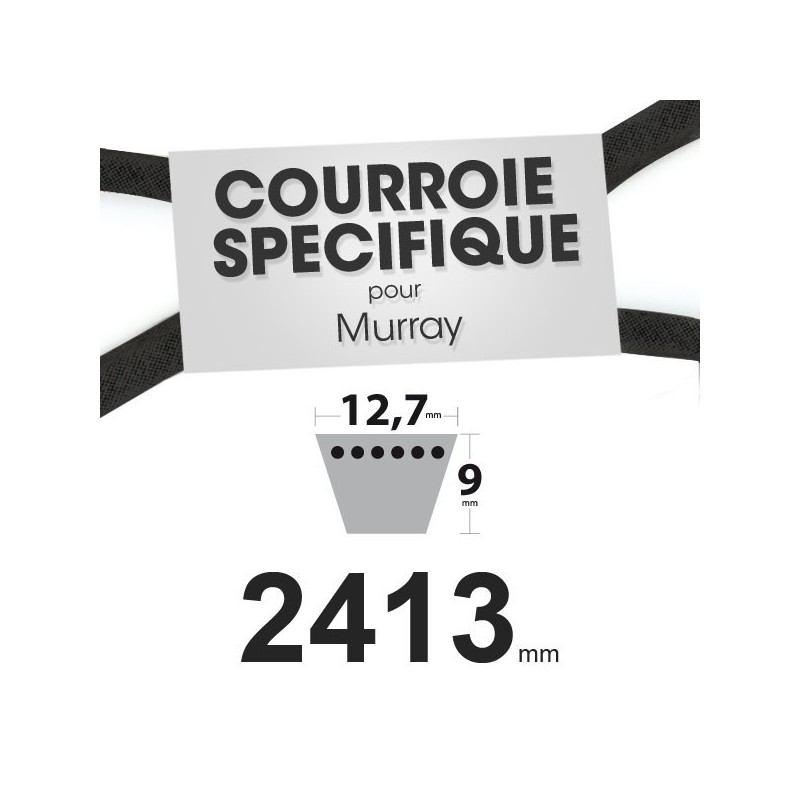 Courroie spécifique Murray 37 x 61. 12,7 mm x 2413 mm.