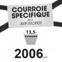 Courroie tondeuse spécifique AYP/Roper 106085X. 13,5 mm x 2006 mm.
