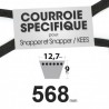 Courroie spécifique Snapper 12354. 12,7 mm x 568 mm.