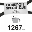 Courroie tondeuse spécifique Bunton PLO643. 12,7 mm x 1267 mm.