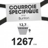 Courroie spécifique Bunton PLO643. 12,7 mm x 1267 mm.