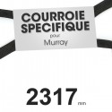Courroie tondeuse spécifique Murray 37 x 75. Profil W mm x 2317 mm.