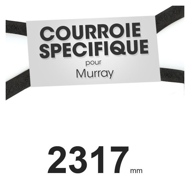 Courroie spécifique Murray 37 x 75. Profil W mm x 2317 mm.