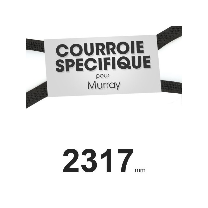 Courroie spécifique Murray 37 x 75. Profil W mm x 2317 mm.
