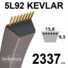 Courroie 5L92 Kevlar Trapézoïdale. 15,8 mm x 2337 mm.