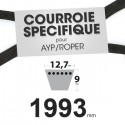 Courroie tondeuse spécifique AYP/Roper 131264. 12,7 mm x 1993 mm.