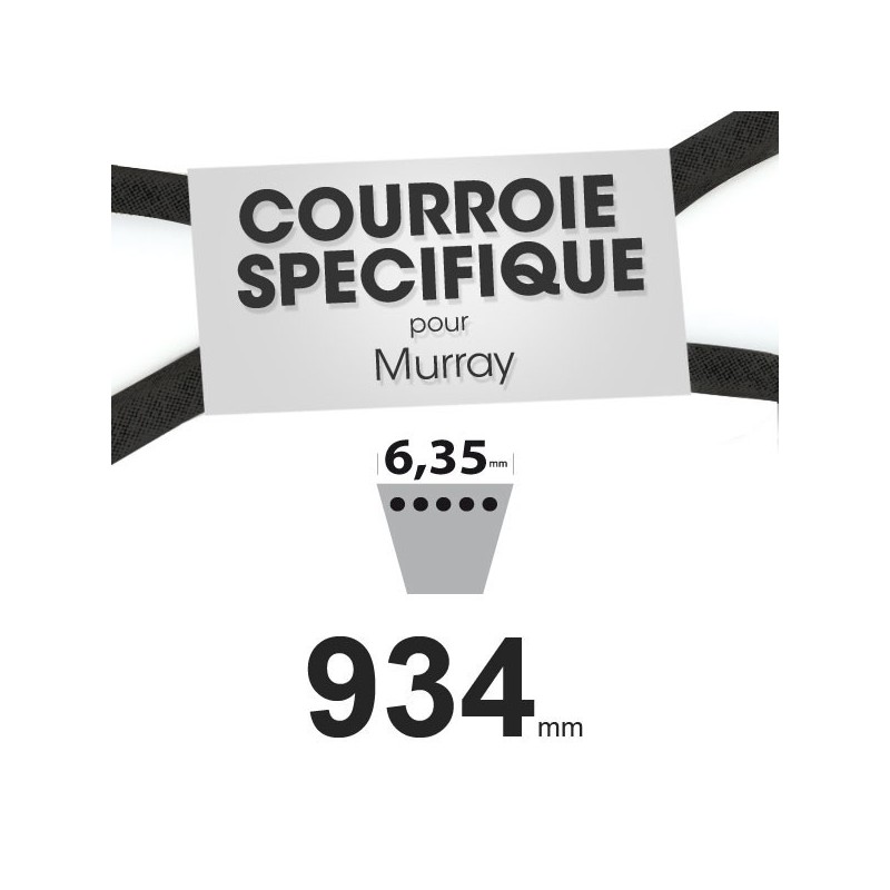 Courroie spécifique Murray 37 x 64. 6,35 mm x 934 mm.