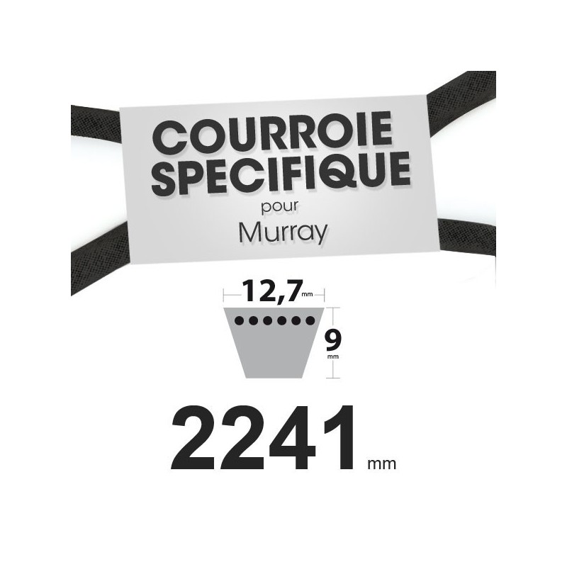 Courroie spécifique Murray 37 x 88. 12,7 mm x 2241 mm.