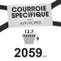 Courroie tondeuse spécifique AYP/Roper 140294. 12,7 mm x 2059 mm.