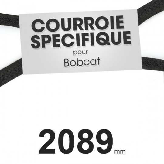 Courroie spécifique Bobcat 38440. 16,7 mm x 2089 mm.