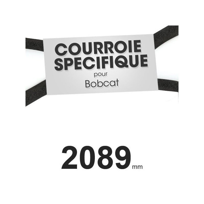Courroie spécifique Bobcat 38440. 16,7 mm x 2089 mm.