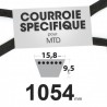 Courroie spécifique MTD 7540468. 15,8 mm x 1054 mm.