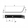 Outils de fraises type bineur large pour fraises diam 360 mm. L : 225 mm Outils de fraises type bineur large pour fraises diam 360 mm. L : 225 mm