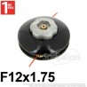 Tête débroussailleuse 2 fils F12x1,75 gauche écrou alu