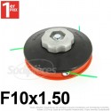 Tête débroussailleuse 3 fils F10x1,50 gauche écrou alu