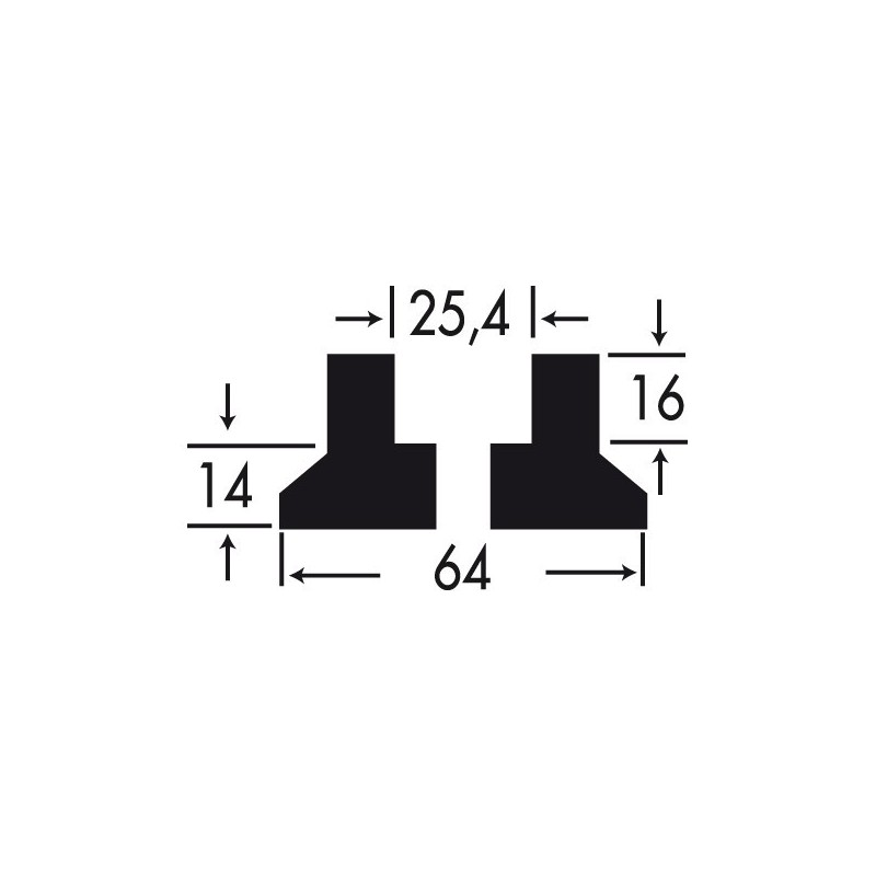 Support court à friction pour arbre diam 25,4 mm