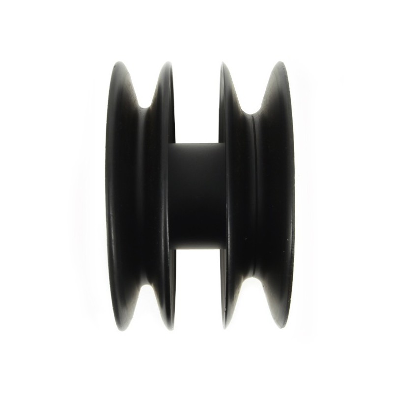 Poulie double Ø 127 mm. Larg. 85 mm