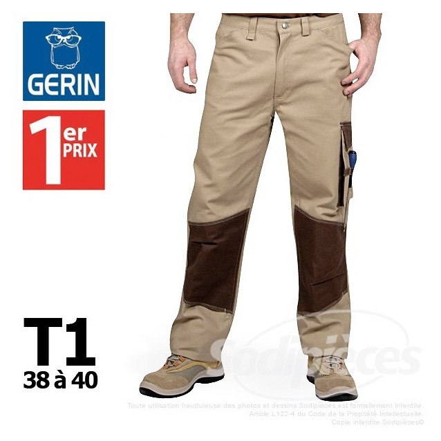 Pantalon beige taille 1 