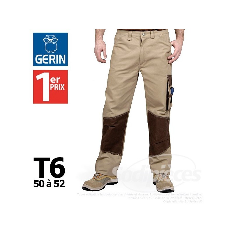 Pantalon beige taille 6 