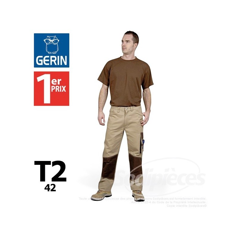 Pantalon beige taille 2 