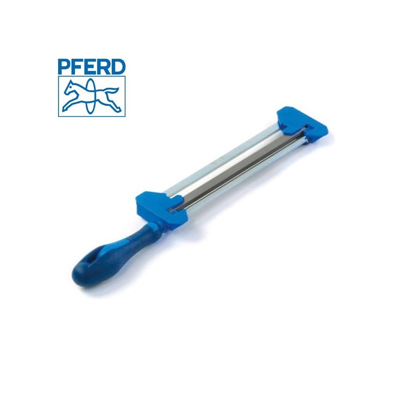 Porte lime affûteur Pferd. Lime 7 mm x 4,5 mm + Lime Ø 5,5 mm