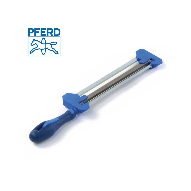 Porte lime affûteur Pferd. Lime carrée 9 x 6 mm. Lime ronde 4,8 mm