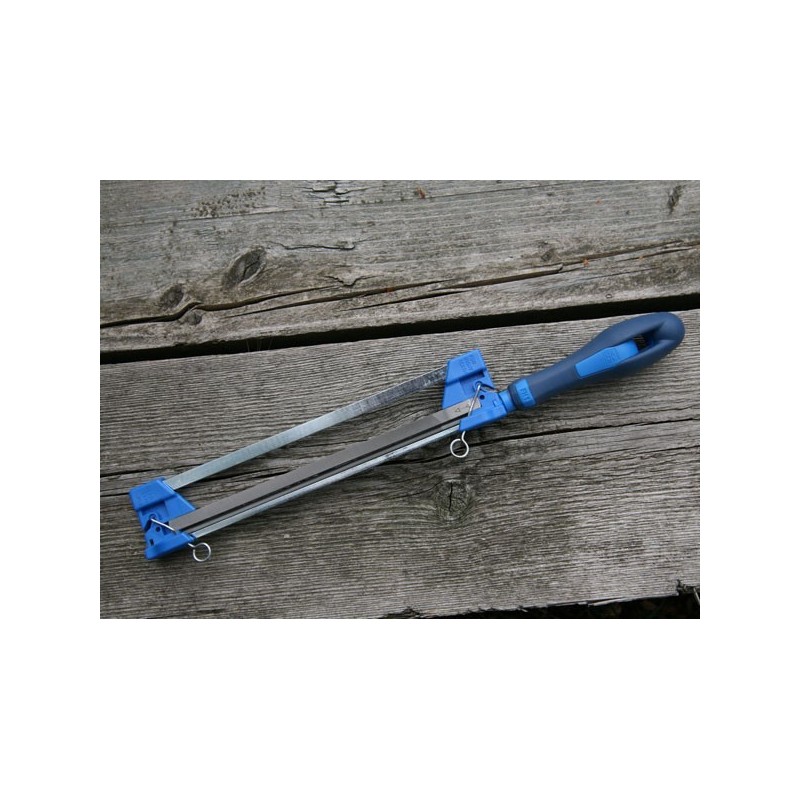 Porte lime affûteur Pferd. Lime 7 mm x 4,5 mm + Lime Ø 5,5 mm