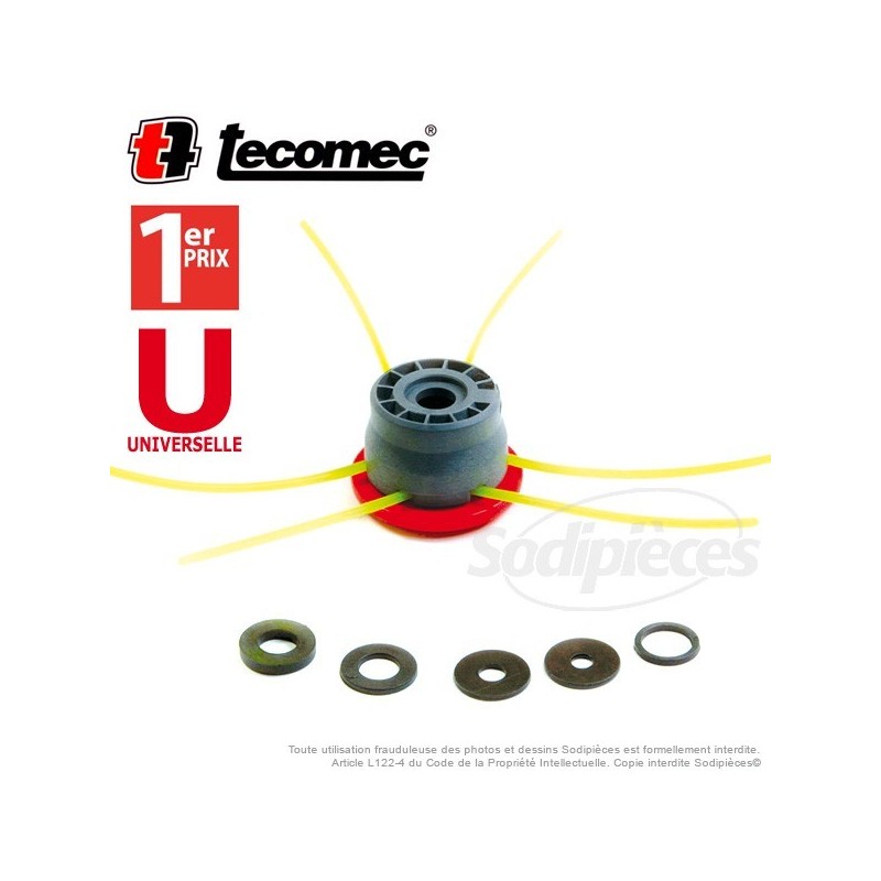 Tête débroussailleuse araignée nylon/nylon 6 fils