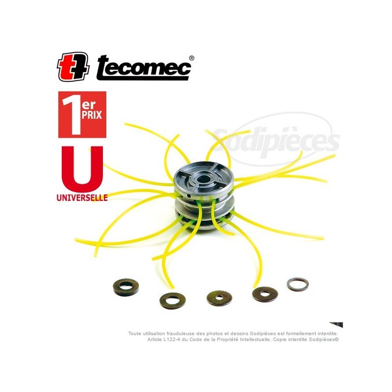 Tête débroussailleuse Multi-fils araignée alu. 2x8 fils