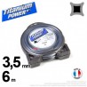 Fil débroussailleuse Titanium ®. Carré. Coque : 3.5 mm x 6 m Fil débroussailleuse Titanium ®. Carré. Coque : 3.5 mm x 6 m