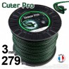 Fil débroussailleuse Cuter' Pro ®. Bobine 3 mm x 279 m. Hélicoïdal. Fil débroussailleuse Cuter' Pro ®. Bobine 3 mm x 279 m. Hélicoïdal.