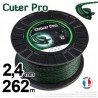 Fil débroussailleuse Cuter' Pro ®. Bobine 2,4 mm x 262 m