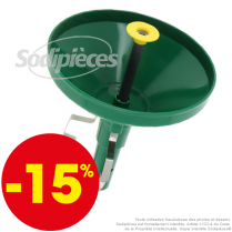 Entonnoir auto stop. Évite le trop plein.