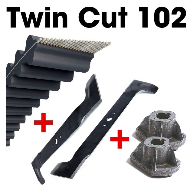 Kit Castel Garden...! TC 102. Lames+courroie+supports. Kit Castel Garden...! TC 102. Lames+courroie+supports.