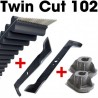 Kit Castel Garden...! TC 102. Lames+courroie+supports. Kit Castel Garden...! TC 102. Lames+courroie+supports.