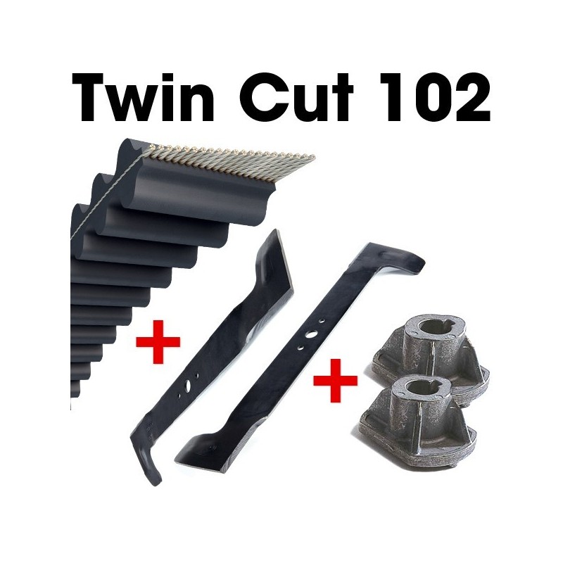 Kit Castel Garden...! TC 102. Lames+courroie+supports.