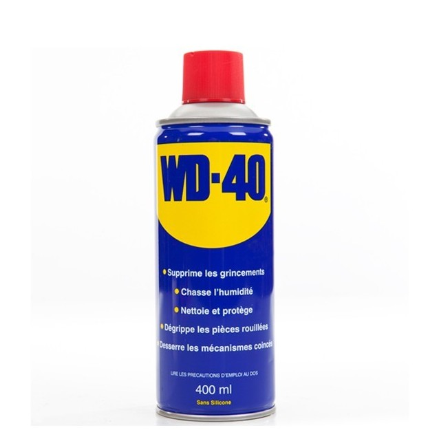 WD 40. Protège, dégrippe, nettoie, lubrifie. 400 ml